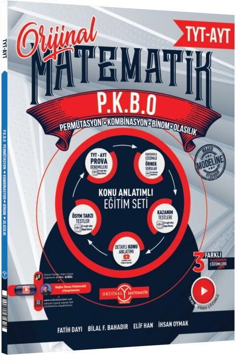 TYT AYT Matematik P.K.B.O Permütasyon Kombinasyon Binom Olasılık Konu Anlatımlı Eğitim Seti