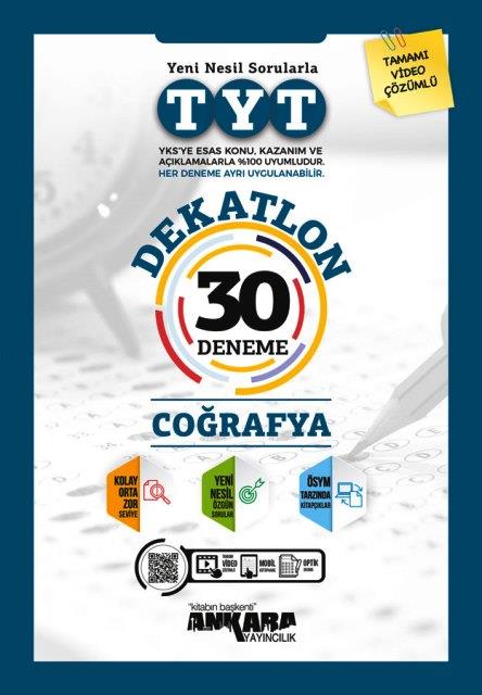 TYT Coğrafya Dekatlon 30 Deneme 