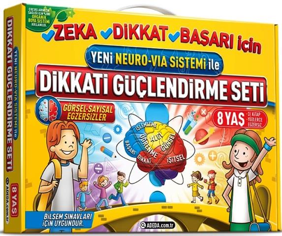 Yeni Neuro-Via Sistemi ile Dikkati Güçlendirme Seti 8 Yaş