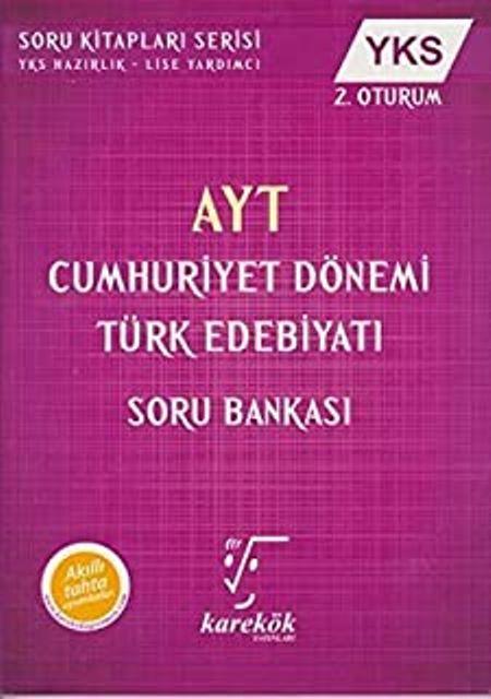 YKS AYT Cumhuriyet Dönemi Türk Edebiyatı Soru Bankası 2. Oturum