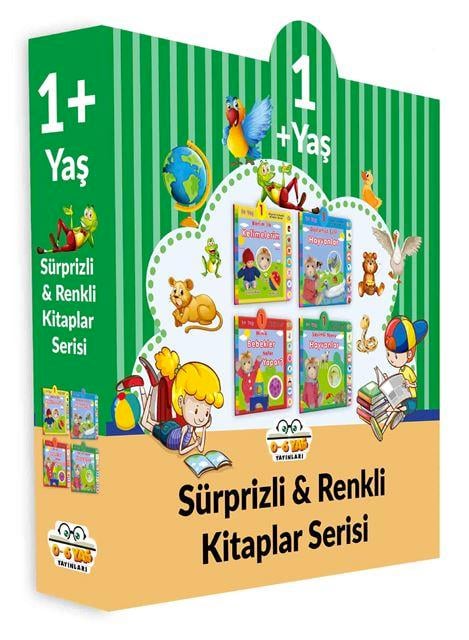 1+ Yaş Sürprizli ve Renkli Kitaplar Serisi (4 Kitap Set)