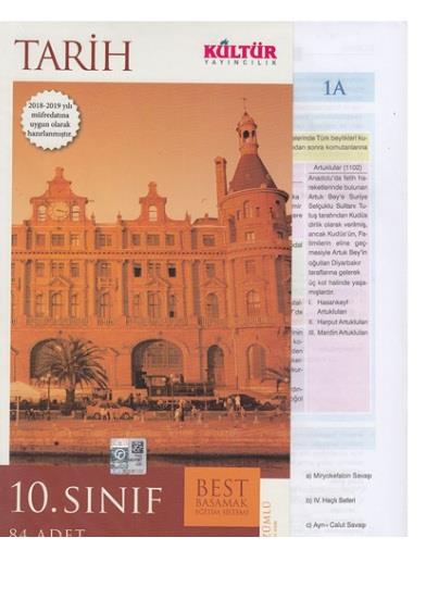 10. Sınıf Tarih BEST Çalışma Testi Kültür Yayıncılık