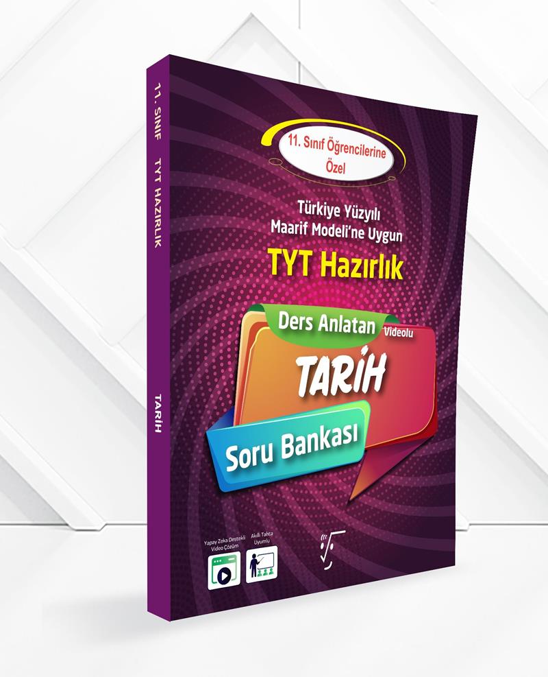 11. Sınıf TYT Hazırlık Ders Anlatan Tarih Soru Bankası