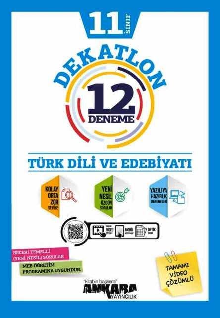 11. Sınıf Türk Dili ve Edebiyatı Dekatlon 12 Deneme