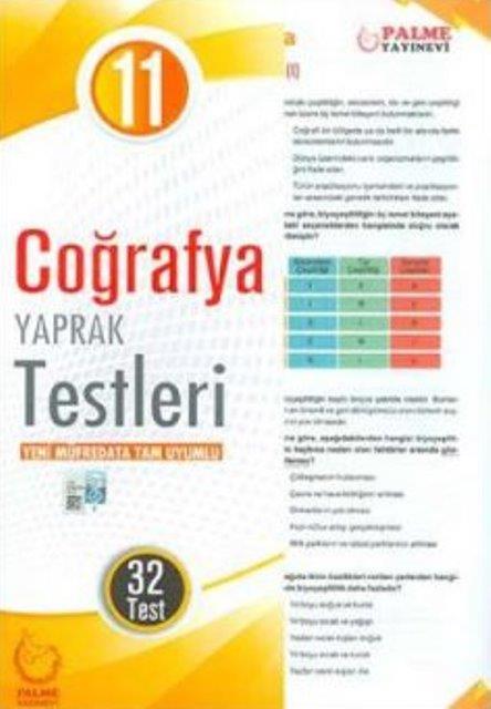 11. Sınıf Coğrafya Yaprak Testleri (32 Test)