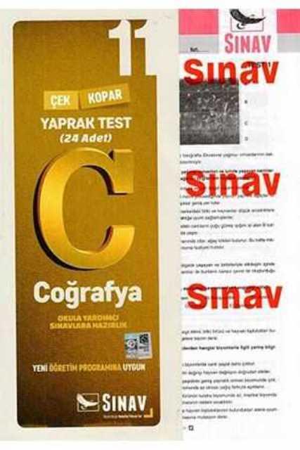11. Sınıf Coğrafya Yaprak Test 