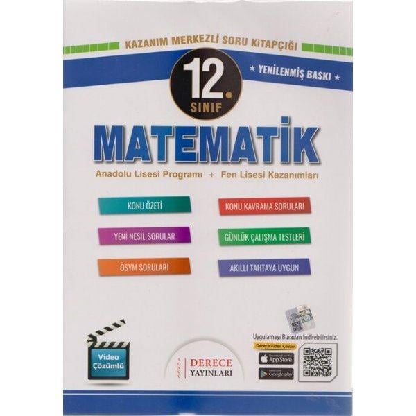 12. Sınıf Matematik Kazanım Merkezli Soru Kitapıçığı