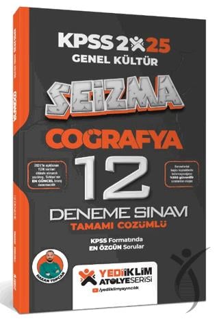 2025 KPSS Genel Kültür Atölye Serisi Coğrafya Seizma Tamamı Çözümlü 12 Deneme Sınavı