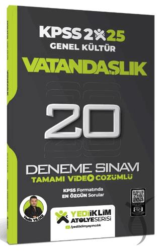 2025 KPSS Genel Kültür Atölye Serisi Vatandaşlık Tamamı Video Çözümlü 20 Deneme Sınavı