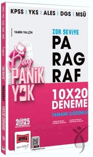 2025 KPSS YKS ALES DGS MSÜ Tamamı Çözümlü Panik Yok Zor Seviye Paragraf 10x20 Deneme