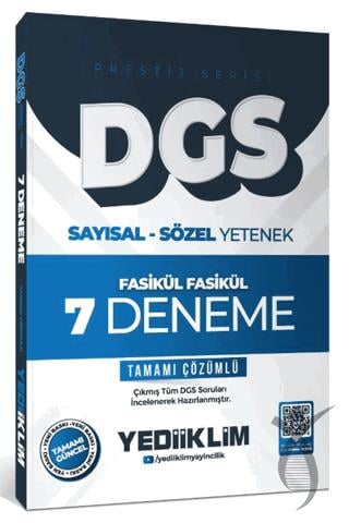 2026 DGS Prestij Serisi Sayısal Sözel Yetenek Tamamı Çözümlü Fasikül Fasikül 7 Deneme