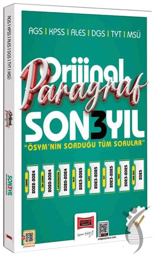 2026 KPSS AGS ALES DGS TYT MSÜ Orijinal Paragraf Son 3 Yıl Çıkmış Sorular