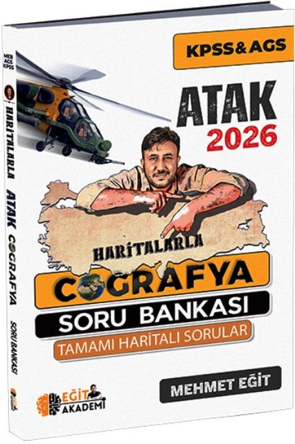 2026 KPSS AGS Haritalarla Atak Coğrafya Soru Bankası