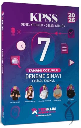 2026 KPSS Genel Yetenek - Genel Kültür Fasikül Fasikül 7 Deneme Sınavı Tamamı Çözümlü