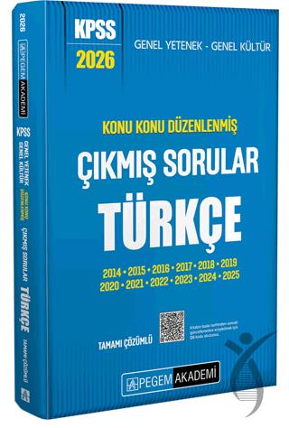 2026 KPSS Genel Yetenek Genel Kültür Konu Konu Düzenlenmiş Tamamı Çözümlü Çıkmış Sorular Türkçe