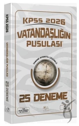 2026 KPSS Vatandaşlık Vatandaşlığın Pusulası 25 Deneme Çözümlü
