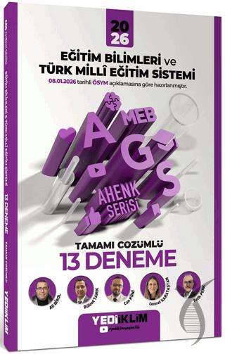 2026 MEB-AGS Ahenk Eğitim Bilimleri ve Türk Milli Eğitim Sistemi Tamamı Çözümlü 13 Deneme