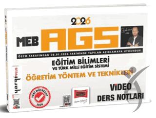 2026 MEB-AGS Eğitim Bilimleri ve Türk Milli Eğitim Sistemi Öğretim Yöntem ve Teknikleri Video Ders Notları