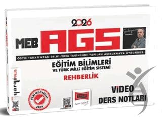 2026 MEB-AGS Eğitim Bilimleri ve Türk Milli Eğitim Sistemi Rehberlik Video Ders Notları