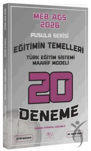 2026 MEB-AGS Eğitimin Temelleri, Türk Eğitim Sistemi Maarif Modeli 20 Deneme Çözümlü Pusula Serisi
