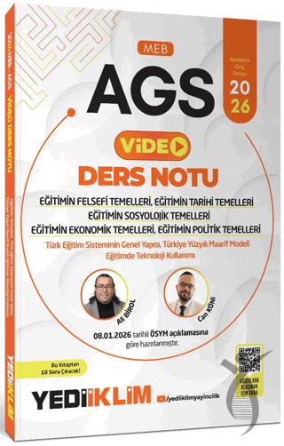 2026 MEB AGS Eğitimin Temelleri ve Temel Kavramlar Türk Milli Eğitim Sisteminin Genel Yapısı, Eğitim ve Öğretim Teknolojileri Video Ders Notları