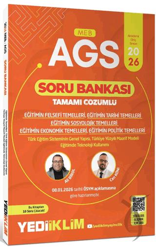 2026 MEB AGS Eğitimin Temelleri ve Temel Kavramlar Türk Milli Eğitim Sisteminin Tamamı Çözümlü Soru Bankası