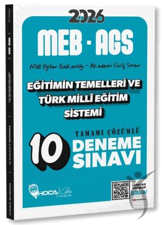 2026 MEB-AGS Eğitimin Temelleri ve Türk Milli Eğitim Sistemi 10 Deneme