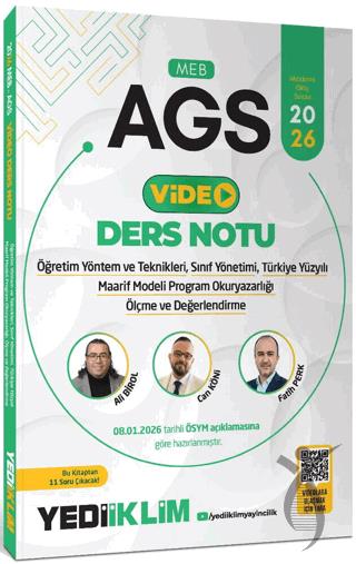 2026 MEB AGS ÖYT Sınıf Yönetimi TYMM Program Okuryazarlığı Ölçme ve Değerlendirme Video Anlatımlı Ders Notu