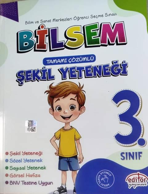 3. Sınıf Bilsem Tamamı Çözümlü Şekil Yeteneği Yeni Tarz 