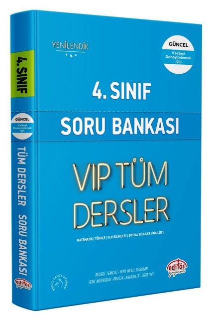 4. Sınıf VIP Tüm Dersler Soru Bankası Mavi Kitap