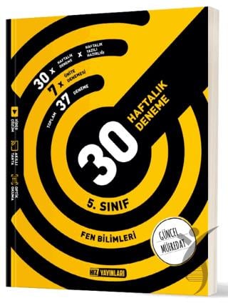 5. Sınıf Fen Bilimleri 30 Haftalık Deneme