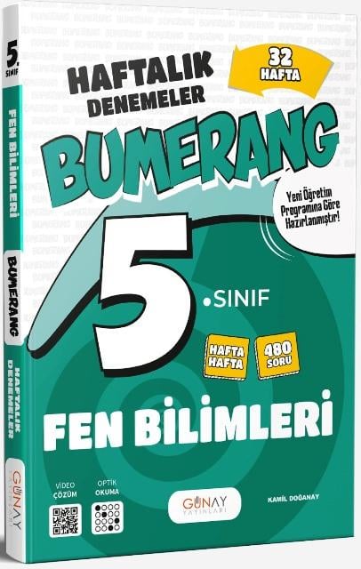 5. Sınıf Fen Bilimleri Bumerang 32 Haftalık Denemeler