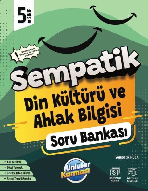 5. Sınıf Sempatik Din Kültürü ve Ahlak Bilgisi Soru Bankası