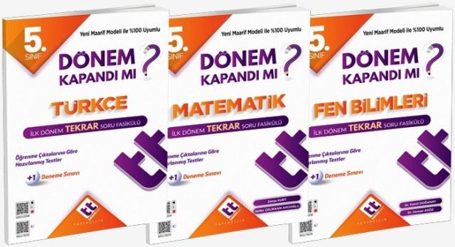 5. Sınıf İlk Dönem Tekrar Fasikülü Dönem Kapandı Mı? Serisi Seti (3 Kitap)