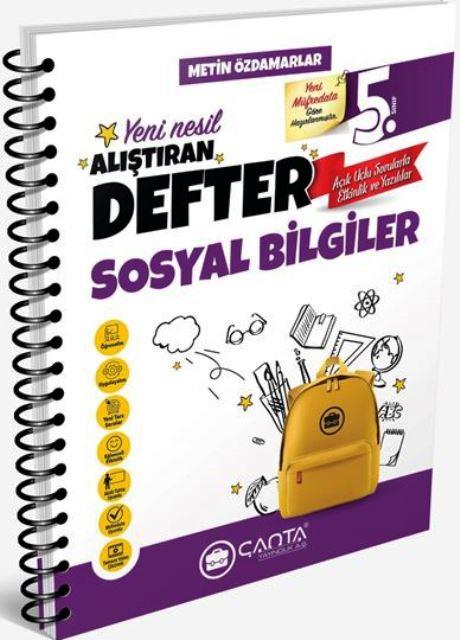 5.Sınıf Sosyal Bilgiler Okula Yardımcı Alıştıran Defter 2024-2025
