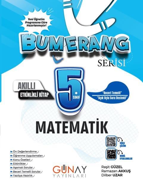 5. Sınıf Matematik Bumerang Akıllı Etkinlikli Defter 2026