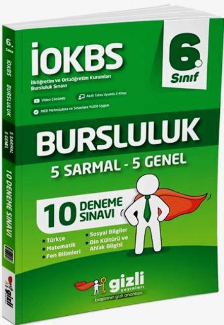 6. Sınıf İOKBS Bursluluk 10 Deneme Sınavı