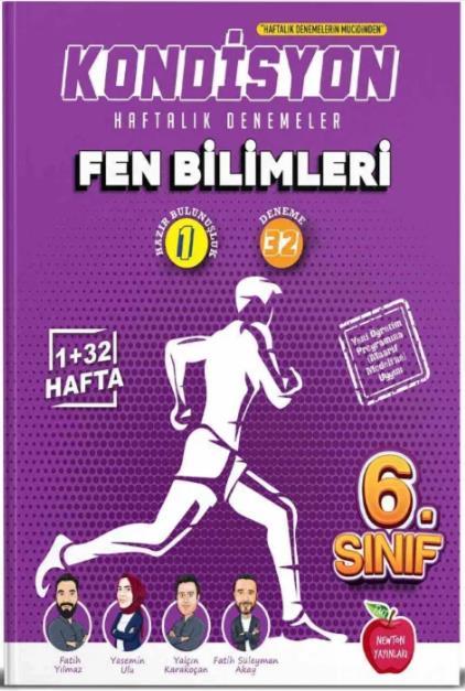 6. Sınıf Fen Bilimleri 33 Haftalık Kondisyon Denemeleri 