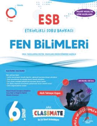6. Sınıf Classmate Fen Bilimleri Etkinlikli Soru Bankası