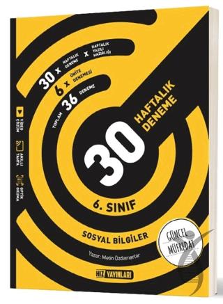 6. Sınıf Sosyal Bilgiler 30 Haftalık Deneme