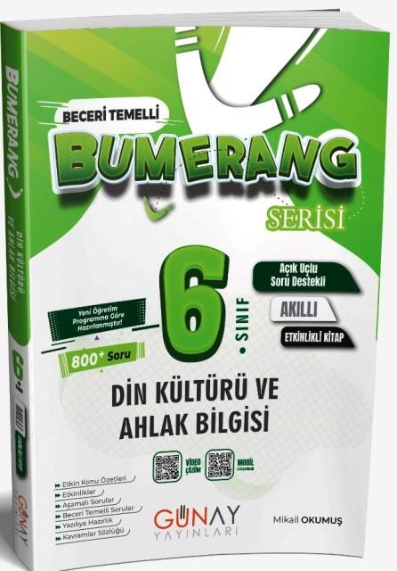 6. Sınıf Din Kültürü ve Ahlak Bilgisi Bumerang Akıllı Etkinlikli Defter 2026