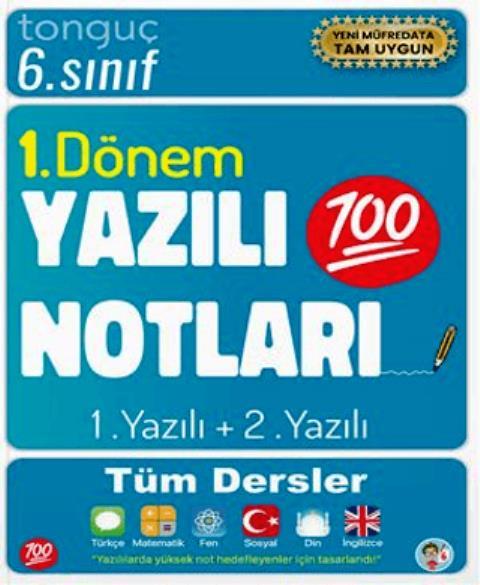 6. Sınıf Yazılı Notları 1. Dönem 1 ve 2. Yazılı