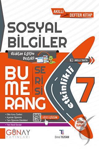 7. Sınıf Sosyal Bilgiler Bumerang Akıllı Etkinlikli Defter