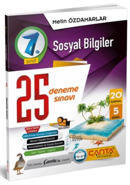 7. Sınıf Sosyal Bilgiler 25 Deneme 