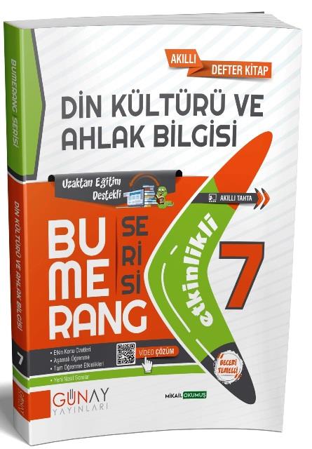 7. Sınıf Din Kültürü ve Ahlak Bilgisi Bumerang Akıllı Etkinlikli Defter