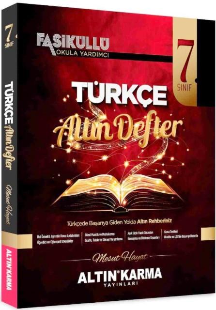 7. Sınıf Türkçe Altın Defter