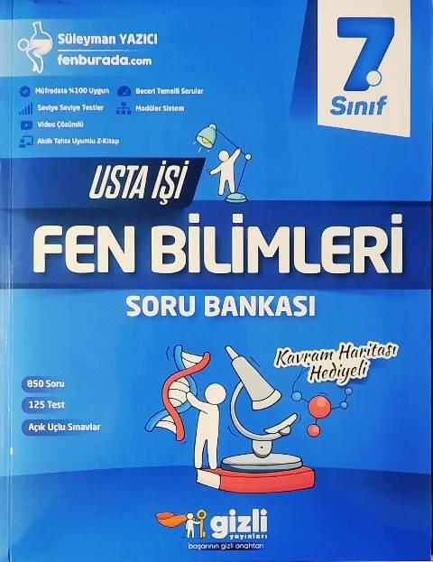 7. Sınıf Fen Bilimleri Soru Bankası Usta İşi Serisi (Kavram Haritası Hediyeli)