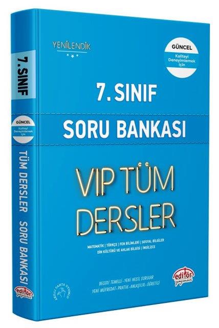7. Sınıf VIP Tüm Dersler Soru Bankası Mavi Kitap
