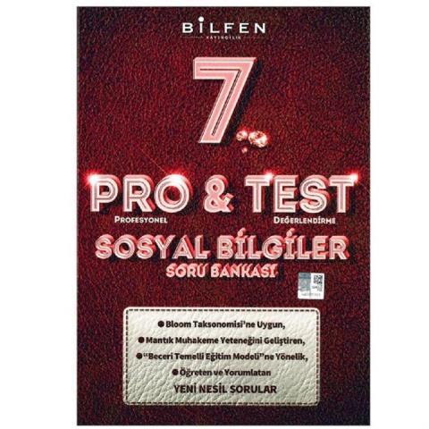 7.Sınıf Sosyal Bilgiler Pro Test Soru Bankası 