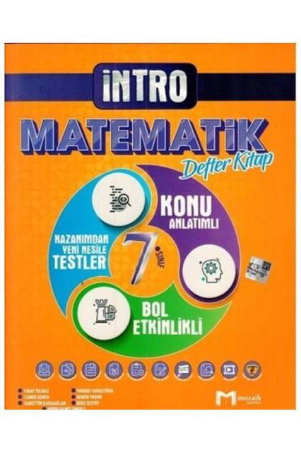 7.Sınıf Matematik İntro Defter Kitap